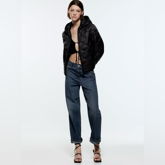 Zara Quilted Hooded Jacket - Picture 1 of 1